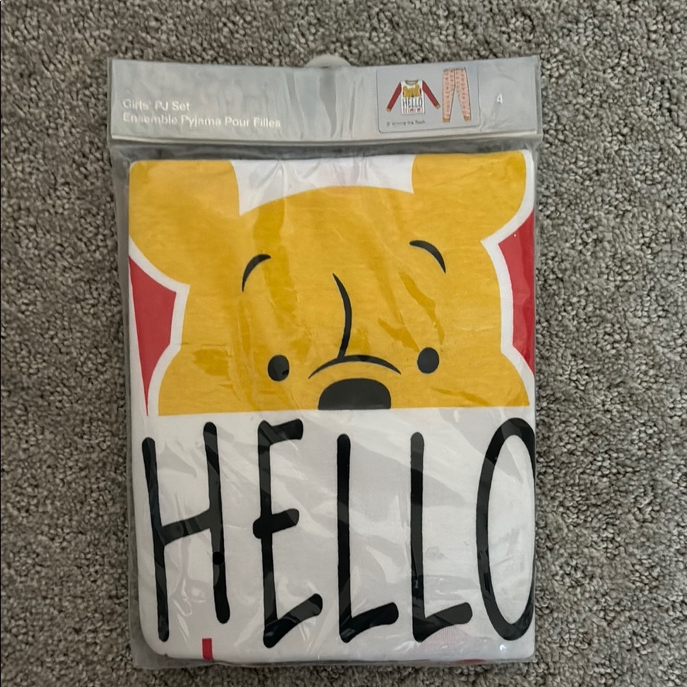 Disney Yellow Pooh Sleepwear Set
